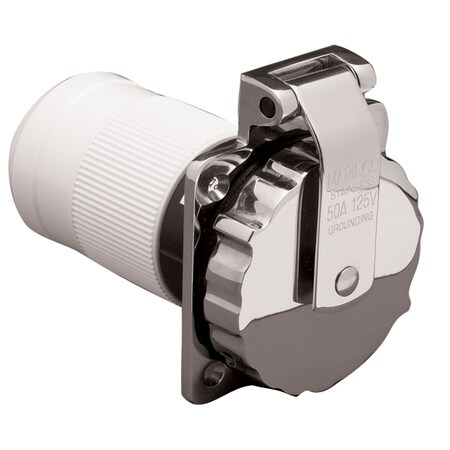 Parkpower By Marinco ParkPower 6344EL-BRV Contoured Round Power Inlet - 50 Amp 6344EL-BRV